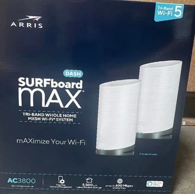ARRIS SURFboard mAX Tri-band Whole Home Mesh Wi-Fi System AC3800 3.8 Gbps *BNIB* - Image 1 of 4