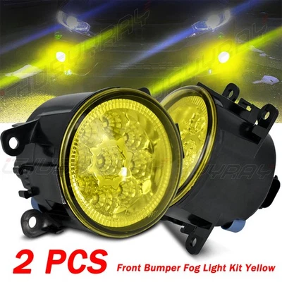 Luces antiniebla LED delanteras amarillas 2 piezas lámpara de parachoques transparente para Ford Taurus X 2008-2009 Foto 1 de 4