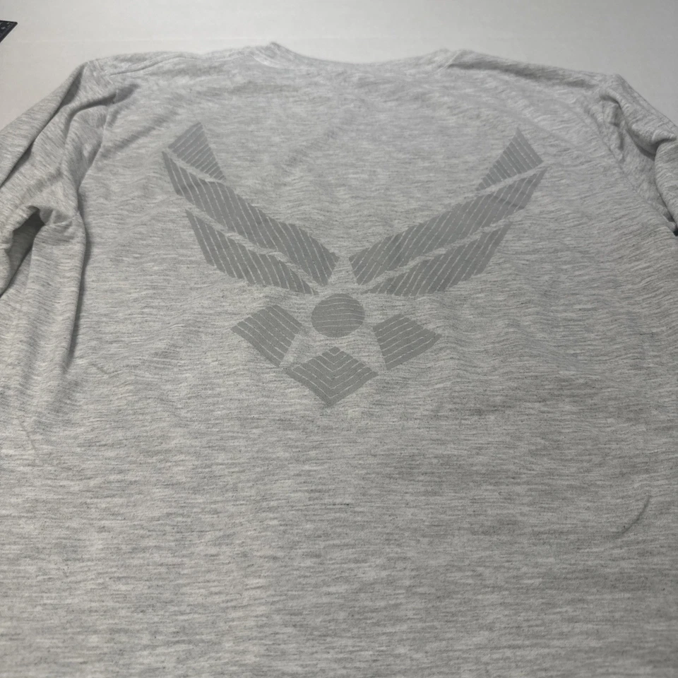 Soffe US Air Force T-Shirt Mens SMALL Gray VTG 90s Reflective MADE USA USAF PT - Image 1 of 4