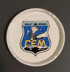 VINTAGE ASHTRAY: Aerojet-General Corporation Ordinance CEM Cold War Military 60s - Picture 1 of 2