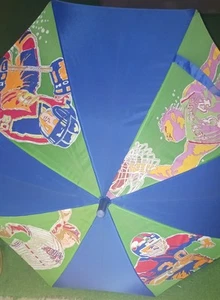 Sports Boys Umbrella, blue color, - Picture 1 of 3