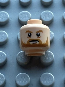 LEGO Light Nougat Head SW Nougat Beard 3626pb1024 sw0736 sw0804 lor086 - Imagen 1 de 1