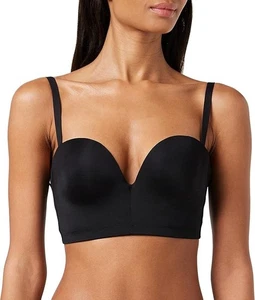 Girls Padded Bikini Top, Black Age 13-14 Years - Picture 1 of 4