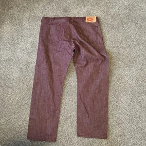 Jeans Levi Strauss 501 gamba dritta bottoni mosca bianco rovere cono denim 44x32 NUOVO - Foto 1 di 10