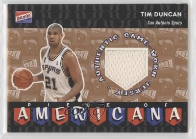 2003-04 Bazooka Piece of Americana Memorabilia Tim Duncan #PA-TD HOF - Image 1 of 2