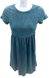 Large Trixxi Girl Green Casual Party Dress Stretch Sparkle Short Sleeves  - Bild 1 von 5