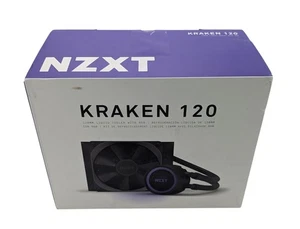 NZXT - Kraken 120 (RL-KR120-B1) 120mm Cooler with RGB (UNIT ONLY - NO MOUNTS) - Picture 1 of 5