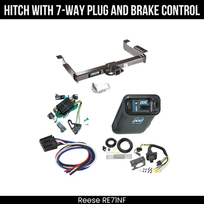 Hitch Tow PKG+ Brake Control For 00-02 Chevy Express GMC Savana 1500 2500 3500 - Image 1 of 4