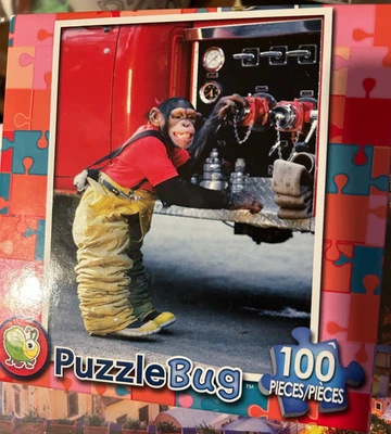 Puzzlebug Chimpy The Fire Fighting Chimp 100 Pcs New/Sealed - Image 1 of 2