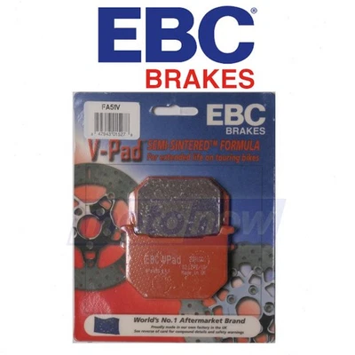EBC Front Semi-Sintered V Brake Pads for 1981-1982 Suzuki GS450T - Brake lb Foto 1 de 4