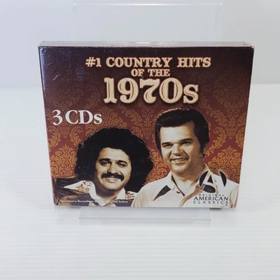 #1 Country Hits Of 1970's - V/A (3 CD's Digipak) New Sealed - Image 1 of 4