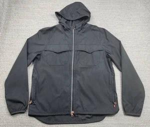 Levi's Jacket Mens Medium Gray Hooded Full Zip Mesh Lined Windbreaker Red Tab - Picture 1 of 16