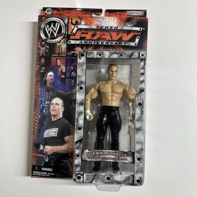 WWE RAW Shawn Michaels Décimo Aniversario JAKKS 2003 nuevo en paquete Foto 1 de 4
