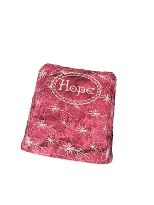 Faith Hope Joy Love en Tela de Algodón Bordado Cuadrado Pañuelo Caja Cubierta Navidad Foto 1 de 4