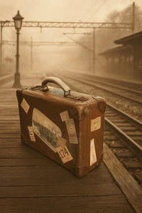 Vintage Pioneer Luggage hard suitcase British made, storage, display, movie prop - Picture 1 of 18