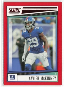 Xavier McKinney 2022 Score Red New York Giants #238 - Picture 1 of 2