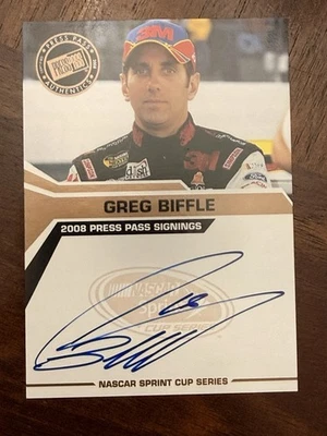 GREG BIFFLE - 2008 Press Pass - Signings - Certified On-Card Auto - Image 1 of 2
