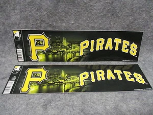 (2) Pittsburgh Pirates Bumper Sticker Stickers Decal City River View Rico 2013 - Picture 1 of 2