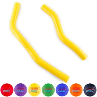 KIT MANGUERAS REFRIGERANTE RADIADOR SILICONA AMARILLO PARA SUZUKI RM 80 1992 - 2001 3 CAPAS Foto 1 de 4