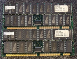 Lot of 2 - 256MB EDO DIMM RAM 32Mx72 50ns 168-pin ECC Buffered **TESTED** - Picture 1 of 3