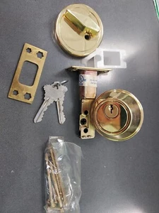 General Lock D160 605 Deadlock monocilindrico finitura ottone lucido - Foto 1 di 7