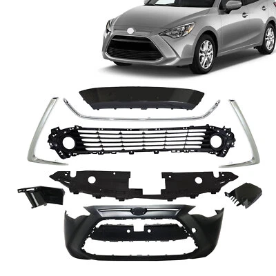 Front Bumper Cover W/Grille Trim For 2017-18 Toyota Yaris IA 19-20 Yaris Sedan Foto 1 de 4