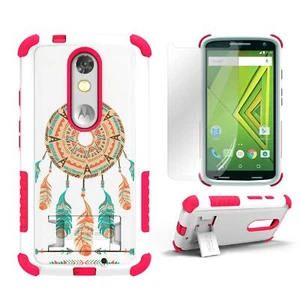 Für Motorola Droid Turbo 2 XT1585 X Force robuste Hybrid Panzer Hülle Traumfänger - Bild 1 von 2