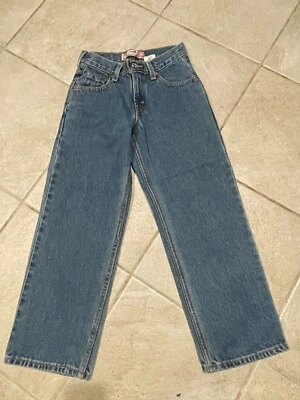 Vintage Levis 550 Jeans Kids Size 8 Relaxed Fit Denim Red Tab Pants 90s Retro - Image 1 of 4