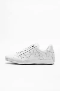 Zadig & Voltaire Zadig Stars Distressed Leder Low Top Turnschuhe weiß Gr. 36 Neu im Karton - Bild 1 von 8