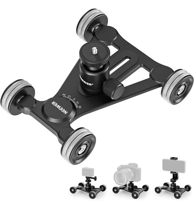 NEEWER Camera Slider Dolly&360°Ball Head/Phone Clamp/Action Camera SD002 - Image 1 of 4