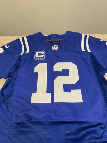 Nike On-Field Indianapolis Colts Andrew Luck Jersey Captain’s Patch 48 Sewn NFL Cover