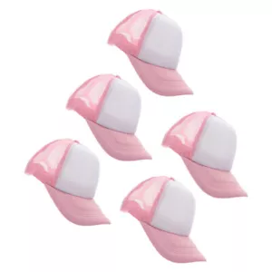 5pcs Heat Transfer Baseball Caps Blank Printing Mesh Design Sublimation Hats - Picture 1 of 19