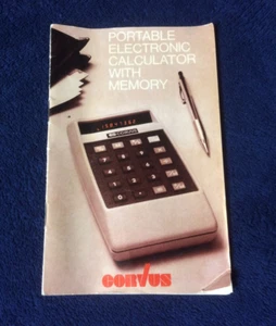 Vintage Corvus Electronic Calculator Instruction Book - Picture 1 of 3
