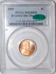 1995 DDO PCGS MS68RED CAC Doubled Die Obverse $618 APR! -- Key Date LINCOLN CENT - Picture 1 of 7