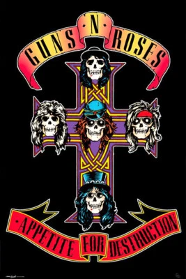 Guns N' Roses - Póster musical (Appetite For Destruction - Cubierta) (Tamaño: 24 x 36") Foto 1 de 4