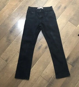 LEVIS 511 BOYS SLIM FIT BLACK DENIM JEANS 14 REG - PRE-OWNED - Picture 1 of 4