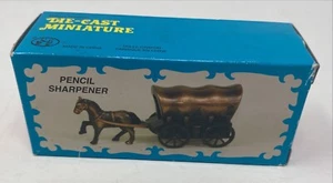 Conestoga Bronze Die Cast Metal Miniature Wagon Pencil Sharpener Collectible NEW - Picture 1 of 3