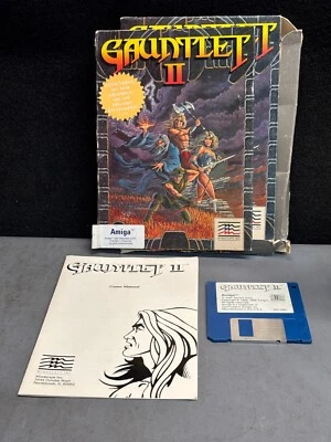 Gauntlet II 2 1989 Amiga Big Box w/ Manual - READ! - Image 1 of 4