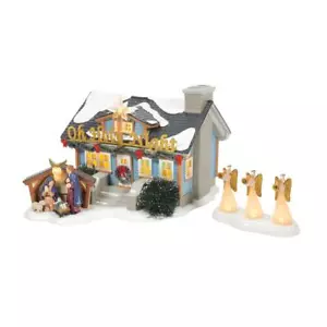 Department 56 Oh Holy Night House 6009702 New for 2022 Dept 56 Snow Village Lit - Picture 1 of 2