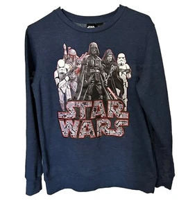 Star Wars Dark Side, Youth Shirt Size Extra Large Blue Long Sleeve Shirt Sweater - Picture 1 of 8