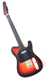 Miniature Guitar - Handmade - 24Cm - Varnished Wood #23 - Picture 1 of 7