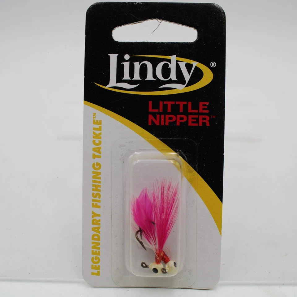 Lindy Little Nipper Jig LN051 Pink Glow Size 1/64oz - Image 1 of 3