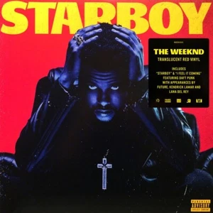 THE WEEKND " STARBOY " SEALED EURO LP ** RED VINYL ** I FEEL IT COMING - Picture 1 of 4