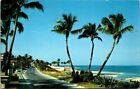 Postcard View On Beach As Seen From Ocean Blvd Palm Beach Fla 1986