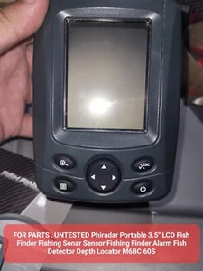 FOR PARTS , UNTESTED Phiradar Portable 3.5" LCD Fish Finder Fishing Sonar Sensor - Picture 1 of 2
