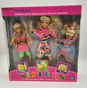Kid Kore Sisters Doll Set 1992 Piper Kelly Katie 911277 NIB NRFB E1 - Picture 1 of 12