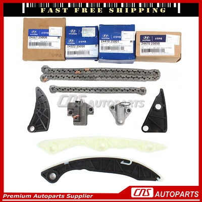 GENUINE Timing Chain Kit for Genesis Coupe Sonata Forte Optima Sorento 2.0L 2.4L Foto 1 de 4