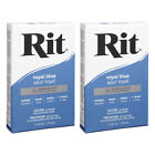 Rit All Purpose Powder Dye 1-1/8 oz Fabrics Wood Crafts Paper Royal Blue, 2 Pack