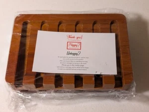 VUEEXE Bambus Seifenhalter Selbstentleerend Seifenschale Neu - Bild 1 von 3