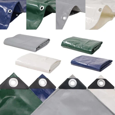 MARKENLOS PVC Abdeckplane LKW Plane 650g/m² Schutzplane Gewebeplane grau blau weiss grün